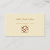 ワイルドフラワーの愛は開花ブライダルシャワーレジストリ エンクロージャーカード (裏面)