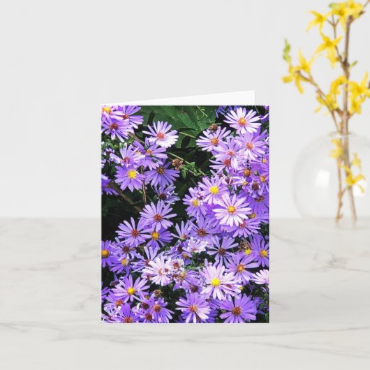 ワイルドフラワーの折り畳みグリーティングカード カード (黄色い花)