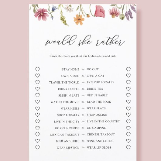 ワイルドフラワーの方がブライダルシャワー