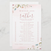 ワイルドフラワーの方がブライダルシャワー (正面/裏面)