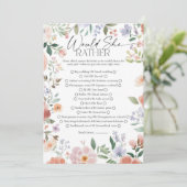 ワイルドフラワーの方がブライダルシャワー 招待状 (スタンド正面)