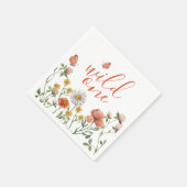 ワイルドフラワーの最初の誕生日パーティー スタンダードカクテルナプキン (角)