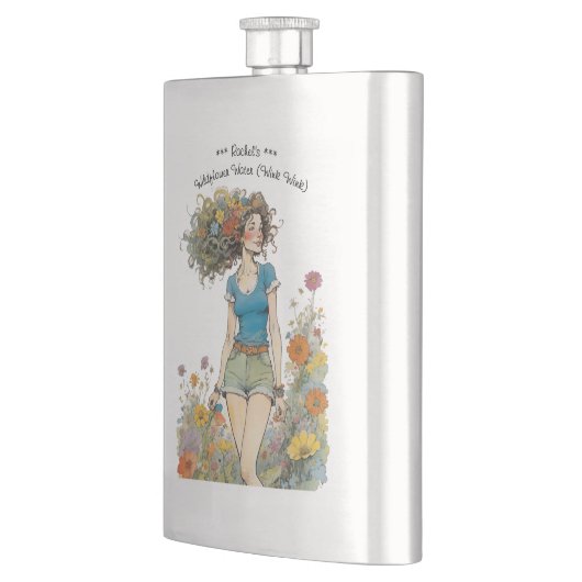 ワイルドフラワーの水のカスタマイズ可能な名前 フラスク