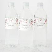 ワイルドフラワーの水ラベル、水のボトルのラベル ペットボトルラベル (ボトル)