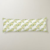 ワイルドフラワーの水彩アートパターン長い体枕 ボディピロー (裏面)