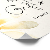 ワイルドフラワーの水彩画の花のカードやギフト ポスター (角)