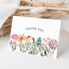 ワイルドフラワーの水色ありがとうございませNotecard カード