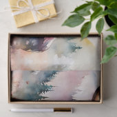 ワイルドフラワーの水色のムース 薄葉紙 (ギフト)