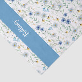 ワイルドフラワーの水色（青） 薄葉紙 (詳細)