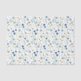 ワイルドフラワーの水色（青） 薄葉紙