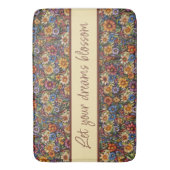 ワイルドフラワーの泣き声で夢を見る バスマット (正面縦)