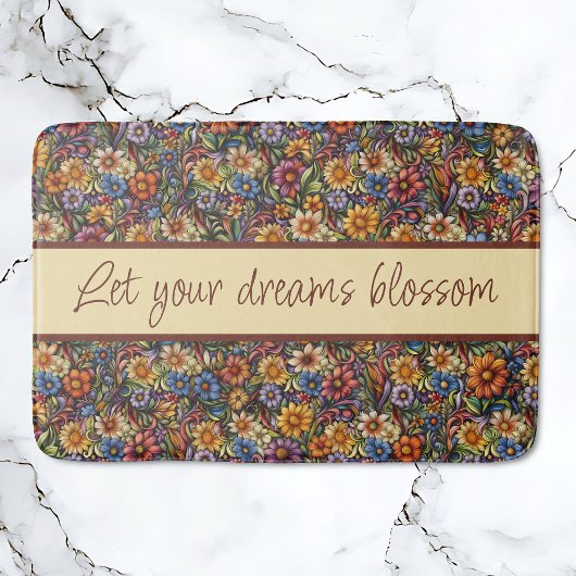 ワイルドフラワーの泣き声で夢を見る バスマット