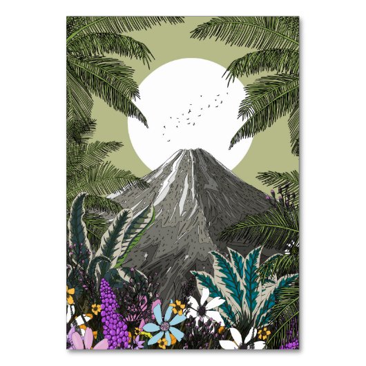 ワイルドフラワーの火山山 テーブルナンバー (正面)