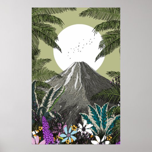 ワイルドフラワーの火山山 ポスター (正面)