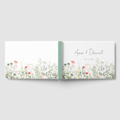 ワイルドフラワーの牧場での結婚式 ゲストブック (全面)