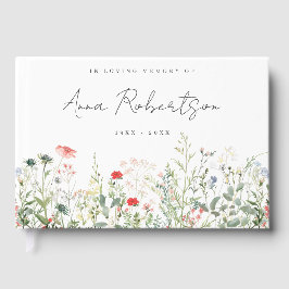 ワイルドフラワーの牧場での追悼式 葬儀 ゲストブック