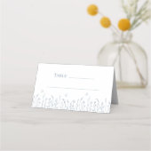 ワイルドフラワーの牧場の蝶の結婚式の席札 プレイスカード (裏面)