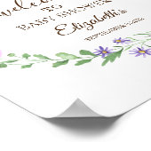  ワイルドフラワーの牧場フレーム ポスター (角)