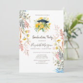 ワイルドフラワーの牧場 ドライ グラッド キャップ 卒業 招待状 (スタンド正面)