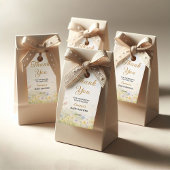 ワイルドフラワーの牧場 パステル 春の庭園 ありがとう ギフトタグ