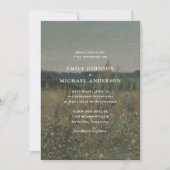 ワイルドフラワーの牧場 ファインアート ウェディング招待状 招待状 (正面)