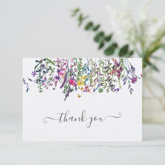 ワイルドフラワーの牧場 ブライダルシャワー サンキューカード (スタンド正面)