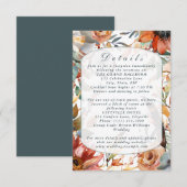 ワイルドフラワーの精神 ボホウェディング 封入カード エンクロージャーカード (正面/裏面)