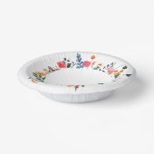 ワイルドフラワーの紙皿 ペーパーボウル (傾斜あり)