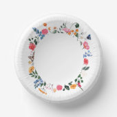 ワイルドフラワーの紙皿 ペーパーボウル (正面)
