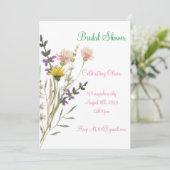 ワイルドフラワーの結婚式前祝賀会招待状 セーブザデート (スタンド正面)