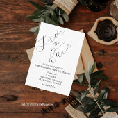 ワイルドフラワーの結婚式 Save The Date カード