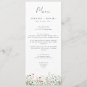 ワイルドフラワーの結婚牧草地のメニュー メニュー (正面)