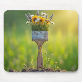 ワイルドフラワーの絵筆 マウスパッド (正面)