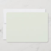 ワイルドフラワーの繊細なフローラ春ベビースシャワー 招待状 (裏面)