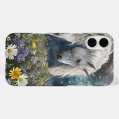 ワイルドフラワーの美しいユニコーンファンタジー電話 Case-Mate iPhoneケース (裏面 (横))