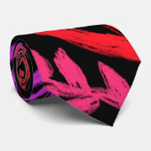 ワイルドフラワーの色ポップ・アートの! ネクタイ (ロール)