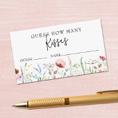 ワイルドフラワーの花束の数当てゲーム エンクロージャーカード