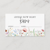 ワイルドフラワーの花束の数当てゲーム エンクロージャーカード (正面)