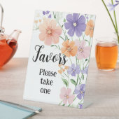 ワイルドフラワーの花束フローラお願い1つ取る 台座サイン (インサイチュ)