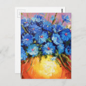 ワイルドフラワーの花束 ポストカード (正面/裏面)