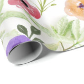 ワイルドフラワーの花束 結婚前祝い ウェディング バースデー ラッピングペーパー (ロールコーナー)