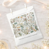 ワイルドフラワーの花柄 フェイバーバッグ (クリップ留めされた状態)