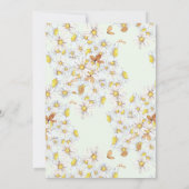 ワイルドフラワーの花畑をイメージした ブライダルシャワーの招待状 招待状 (裏面)