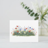 ワイルドフラワーの花畑 シーズンポストカード (スタンド正面)