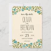 ワイルドフラワーの花 | 日程を保存 セーブザデート (正面)