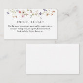 ワイルドフラワーの草原 オーダーメイド 封筒カード エンクロージャーカード (正面/裏面)