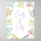 ワイルドフラワーの草原 カード&ギフト ポスター (正面)
