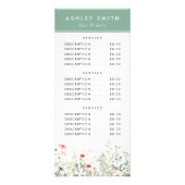 ワイルドフラワーの草原 ラックカード (裏面)