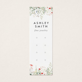 ワイルドフラワーの草原　多穴ピアス ディスプレイカード