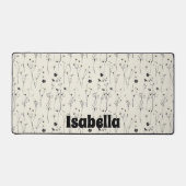 ワイルドフラワーの草原,水彩ボヘミアンワイルドフラワー,事前に デスクマット (正面)